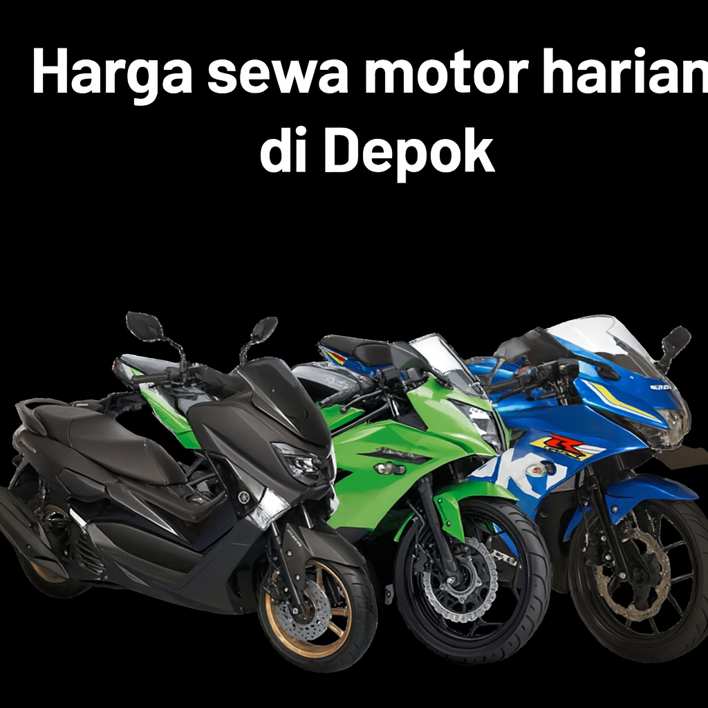 Harga sewa motor harian di Depok